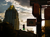 austin-downtown > Frost Tower in Sunset, Austin Texas