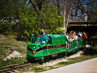 austin-downtown > Miniature train in Zilker park, Austin, Texas