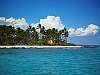 big-island-hawaii > beach white clouds blue water hilton waikoloa