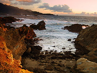 carmel-monterey > Chaotic sunset at Point Lobos