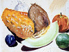 drawing-painting-traditional > Fruits - Still Life
