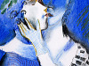 drawing-painting-traditional > Lovers kissing