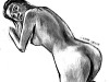 drawing-painting-traditional > Woman nude from behind