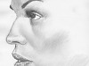 drawing-painting-traditional > Woman profile closeup