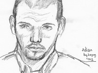drawing-painting-traditional > Improvised portrait of Adlan