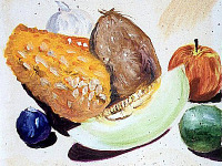 drawing-painting-traditional > Fruits - Still Life