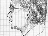 drawing-painting-traditional > Improvised portrait of Hadi