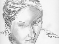 drawing-painting-traditional > An improvised portrait of Vanina