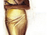 drawing-painting-traditional > Woman crossing her arms