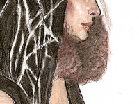 drawing-painting-traditional > Girl's veil