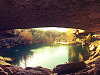 hamilton-pool > Hamilton pool panorama at sunset
