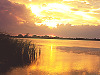 lake-pflugerville-sunset > Reflection on the Lake Pflugerville of the Texan sunset