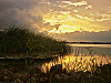 lake-pflugerville-sunset > Still water reflection of the sunset