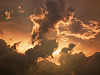 lake-pflugerville-sunset > Clouds with backlight over Lake Pflugerville at sunset
