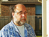 pflugerville-texas > Michael serious on the patio at sunset