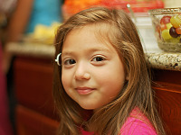 pflugerville-texas > Young girl portrait at baby shower
