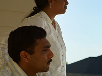 pflugerville-texas > Deepthi and Purna looking toward sunset