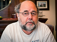 pflugerville-texas > Portrait of Mike sitting at Thanksgiving dinner table