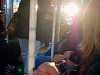 san-francisco > Blinding sunset in the SF street car