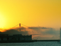 san-francisco > Golden gate in the sunset