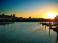 san-francisco > Pier 39 at sunset